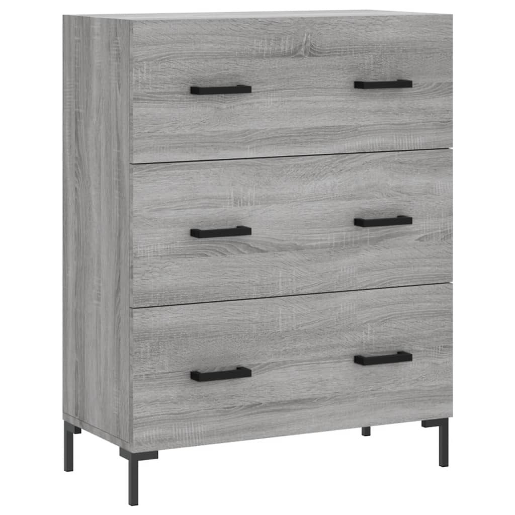 Buffet haut Sonoma gris 69,5x34x180 cm Bois d'ingénierie - XIOS