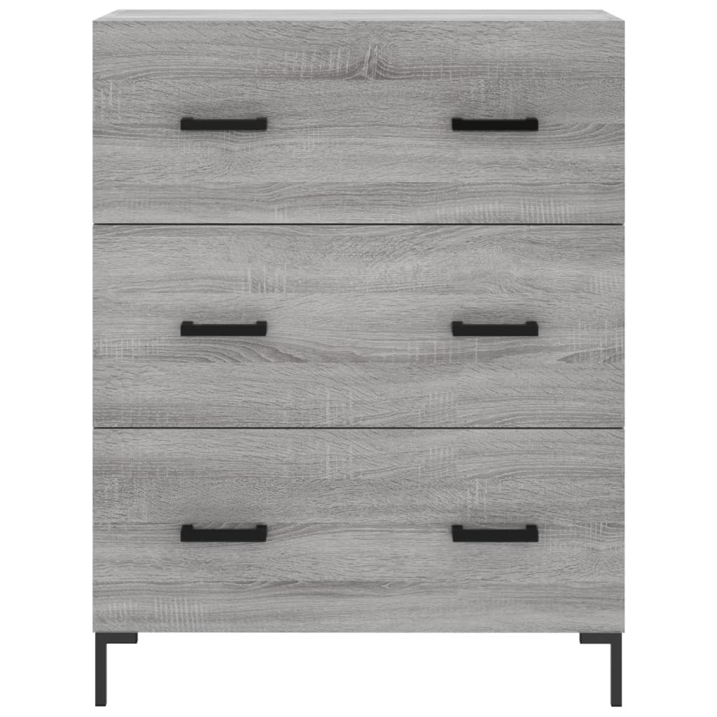 Buffet haut Sonoma gris 69,5x34x180 cm Bois d'ingénierie - XIOS