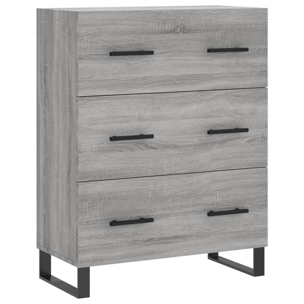 Buffet haut Sonoma gris 69,5x34x180 cm Bois d'ingénierie - XIOS