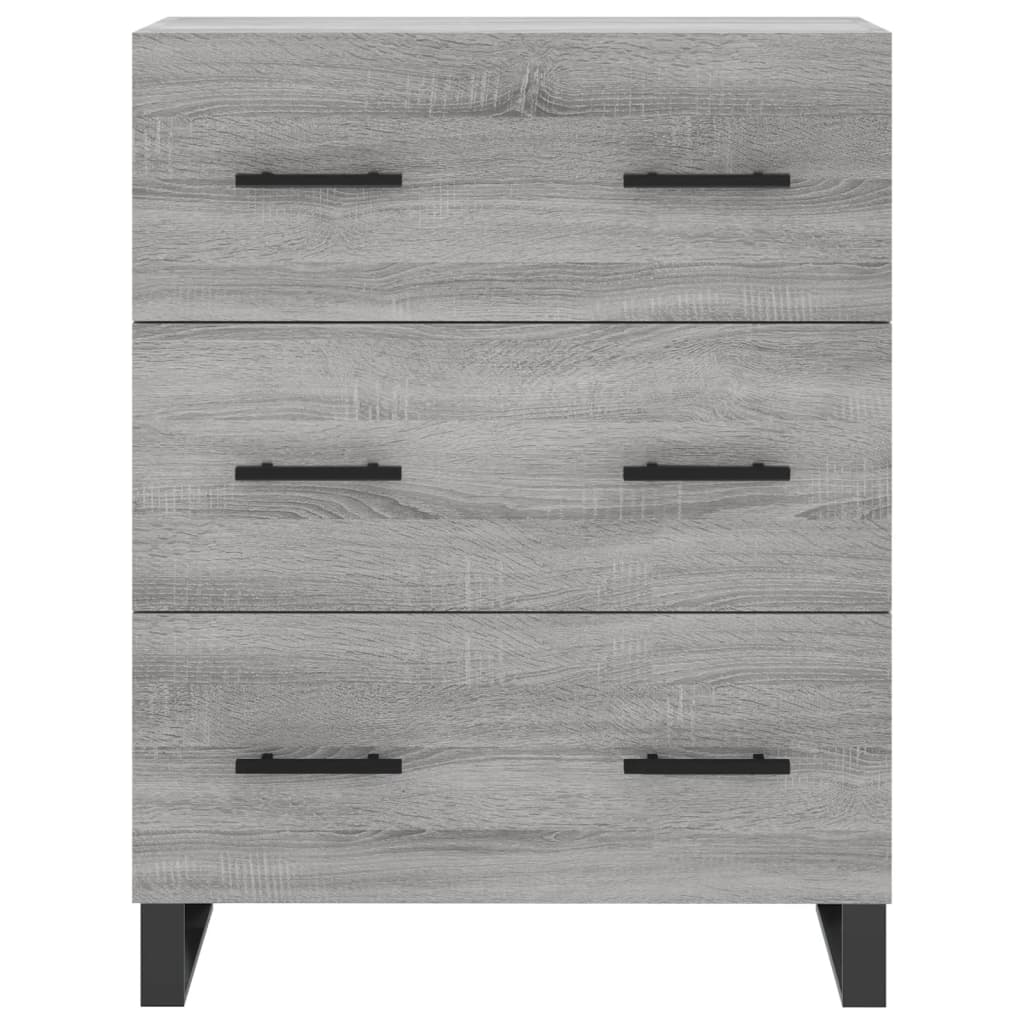 Buffet haut Sonoma gris 69,5x34x180 cm Bois d'ingénierie - XIOS