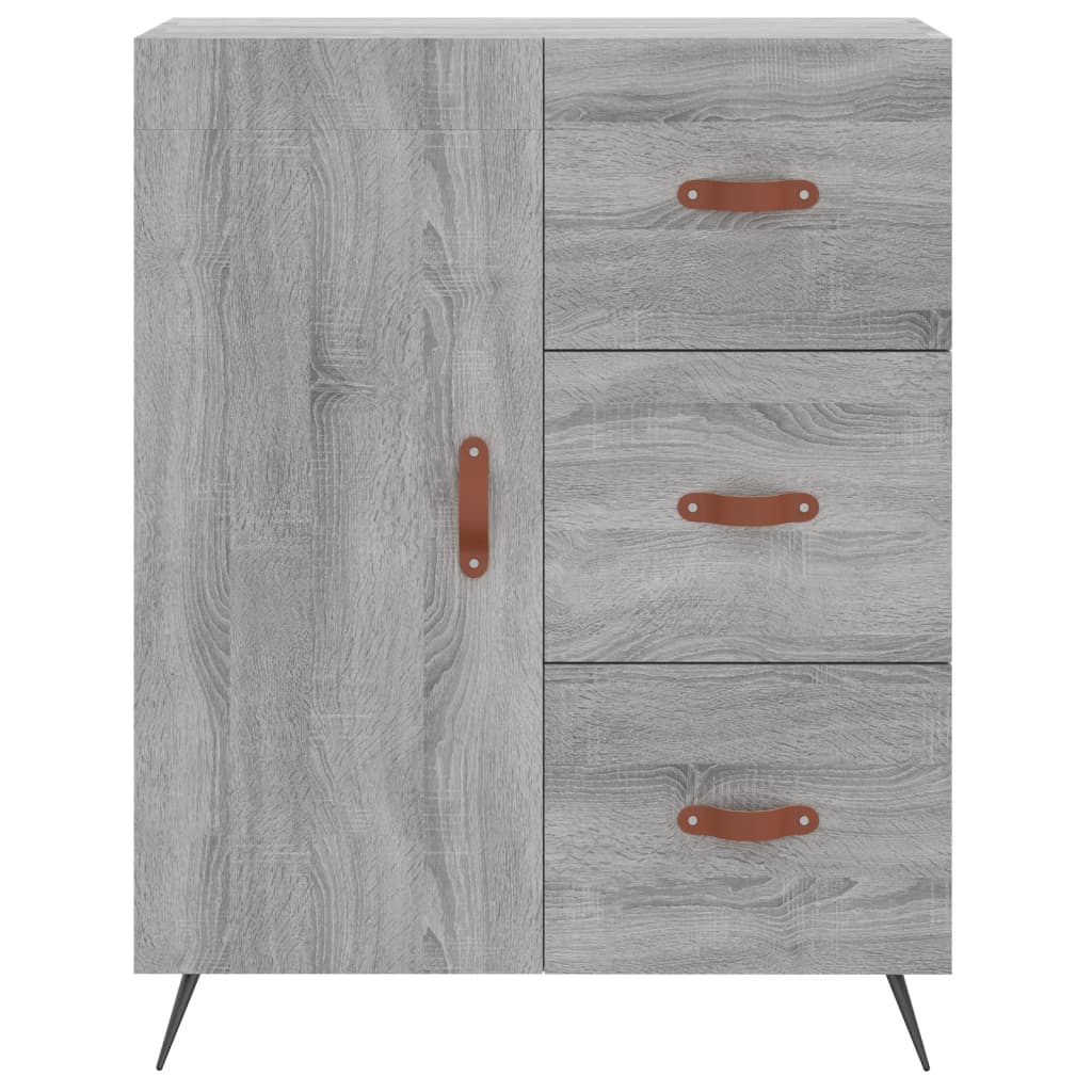 Buffet haut Sonoma gris 69,5x34x180 cm Bois d'ingénierie - XIOS