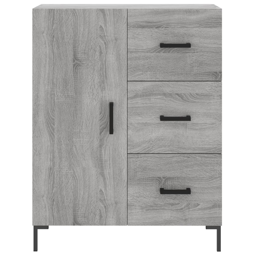 Buffet haut Sonoma gris 69,5x34x180 cm Bois d'ingénierie - XIOS