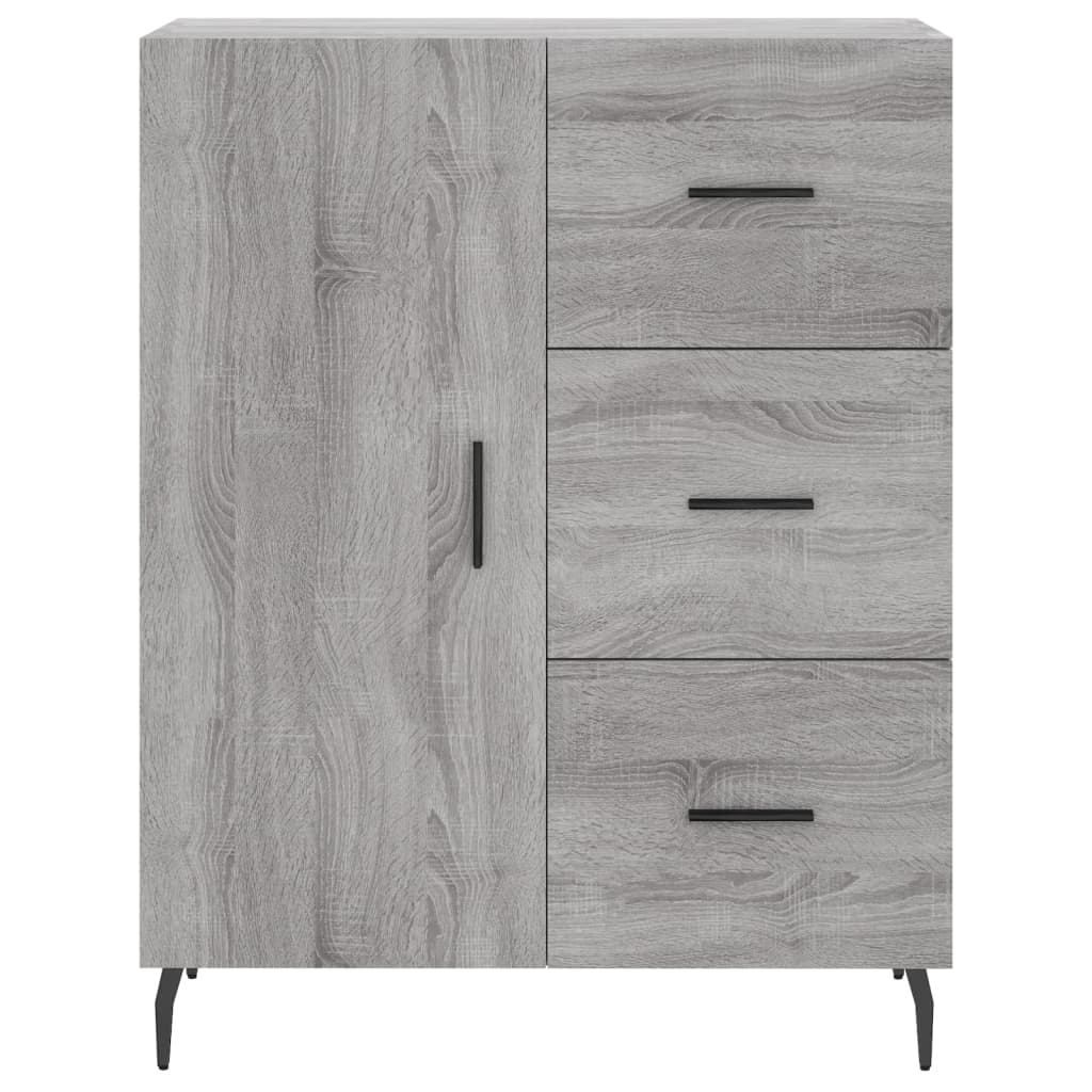 Buffet haut Sonoma gris 69,5x34x180 cm Bois d'ingénierie - XIOS