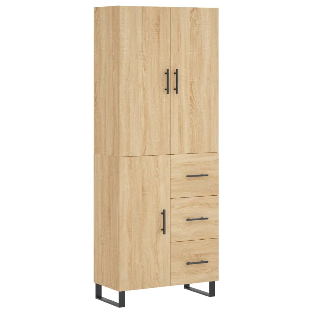 Buffet haut Chêne sonoma 69,5x34x180 cm Bois d'ingénierie - XIOS