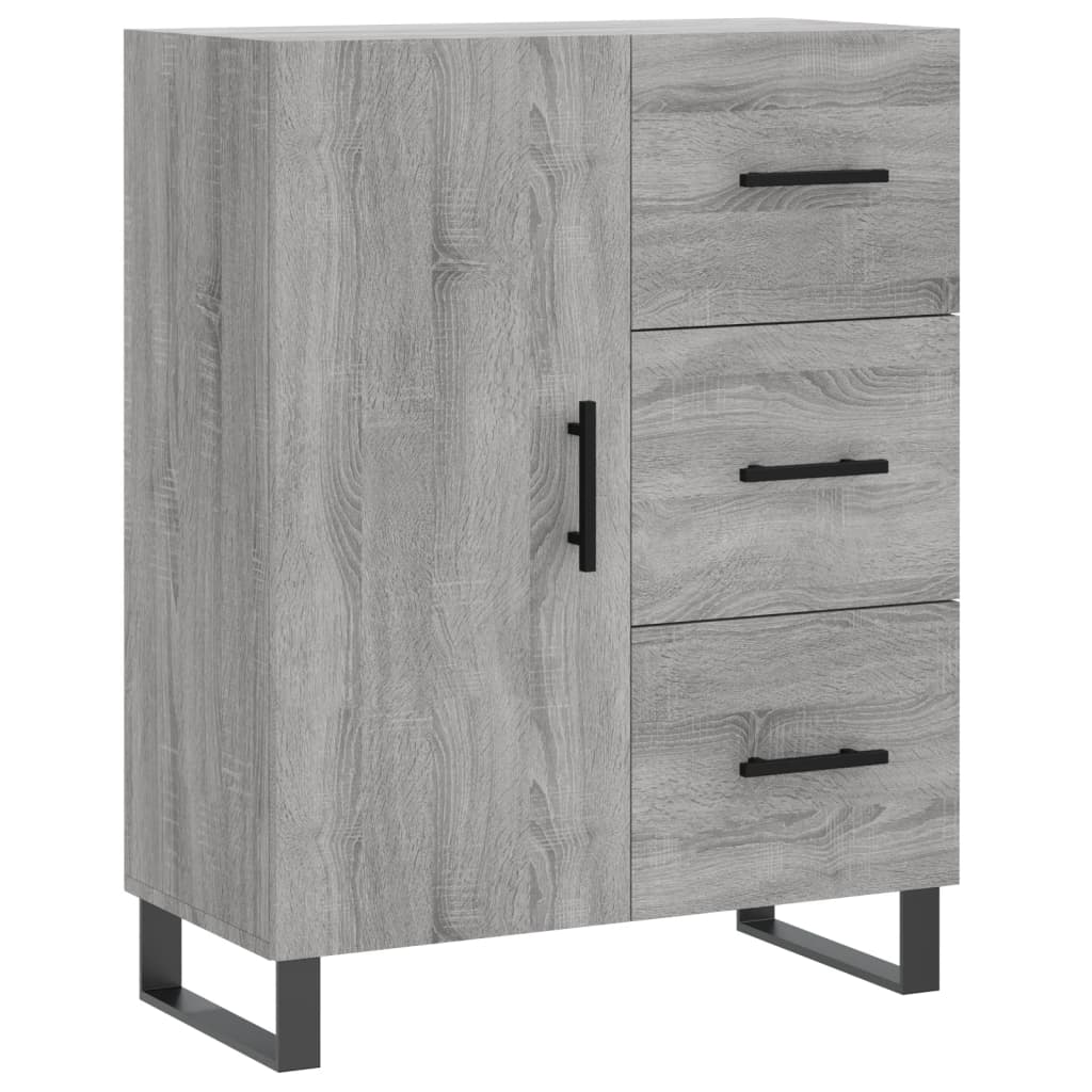 Buffet haut Sonoma gris 69,5x34x180 cm Bois d'ingénierie - XIOS