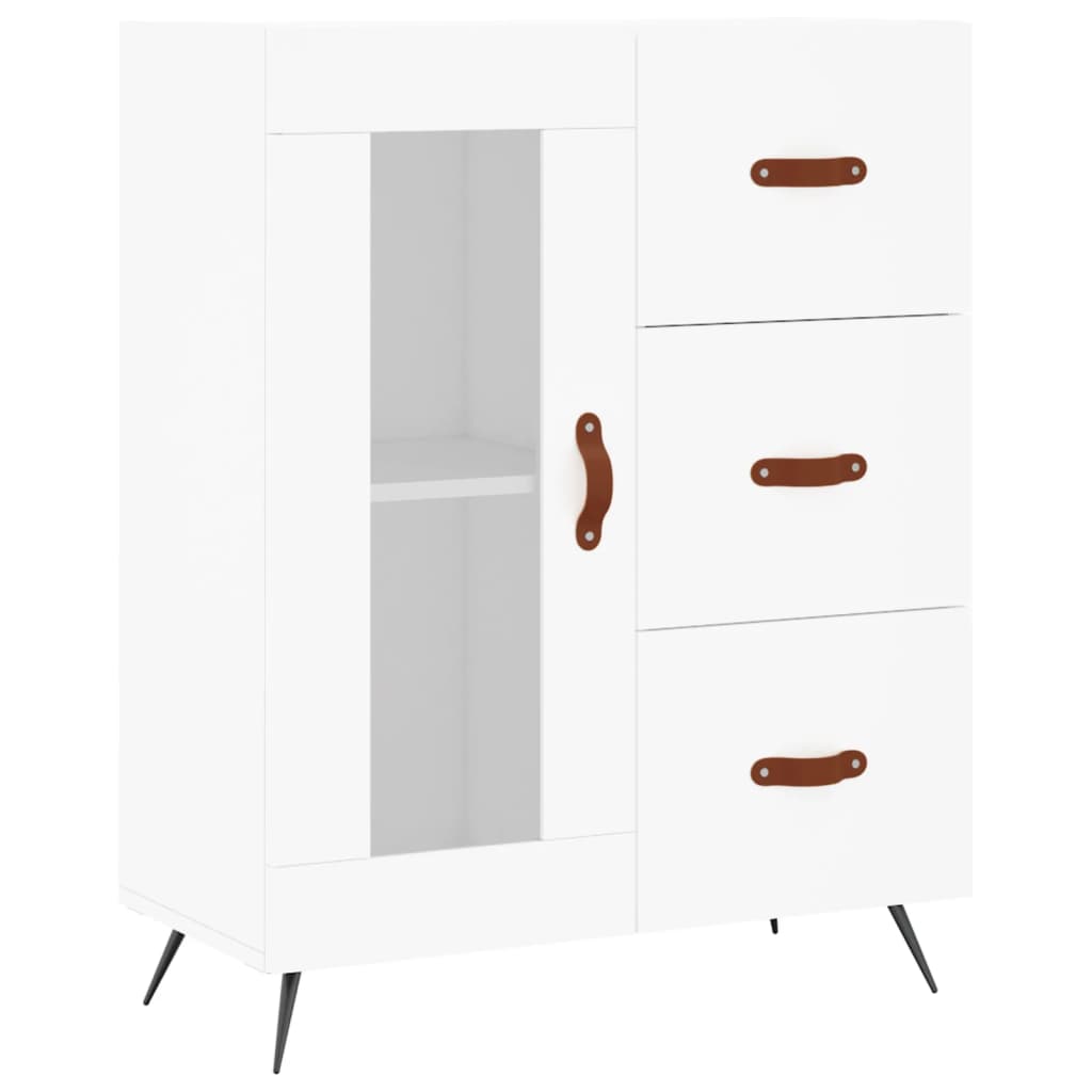 Buffet haut Blanc 69,5x34x180 cm Bois d'ingénierie - XIOS