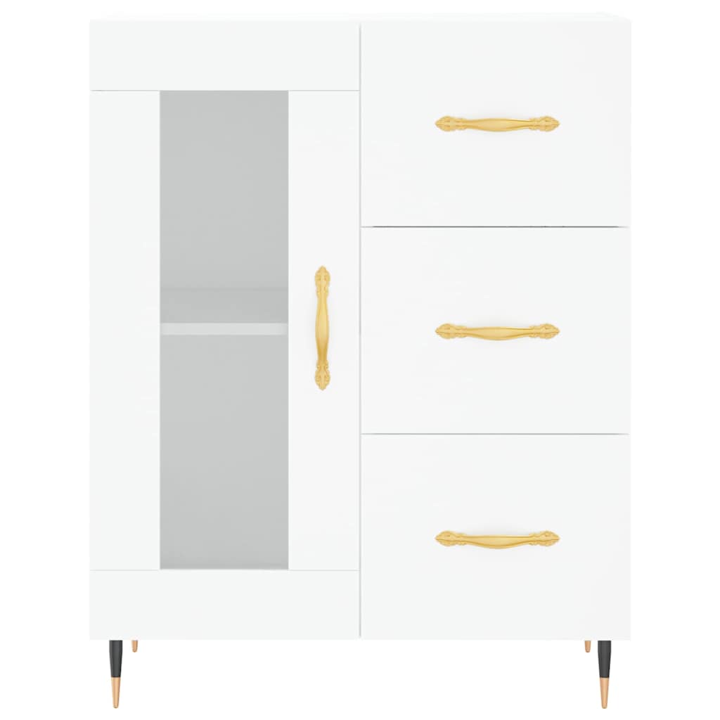 Buffet haut Blanc 69,5x34x180 cm Bois d'ingénierie - XIOS