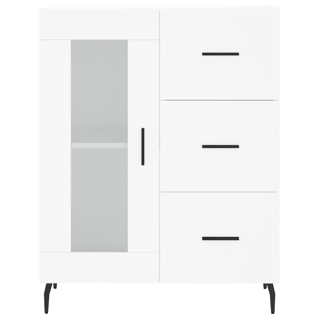 Buffet haut Blanc 69,5x34x180 cm Bois d'ingénierie - XIOS