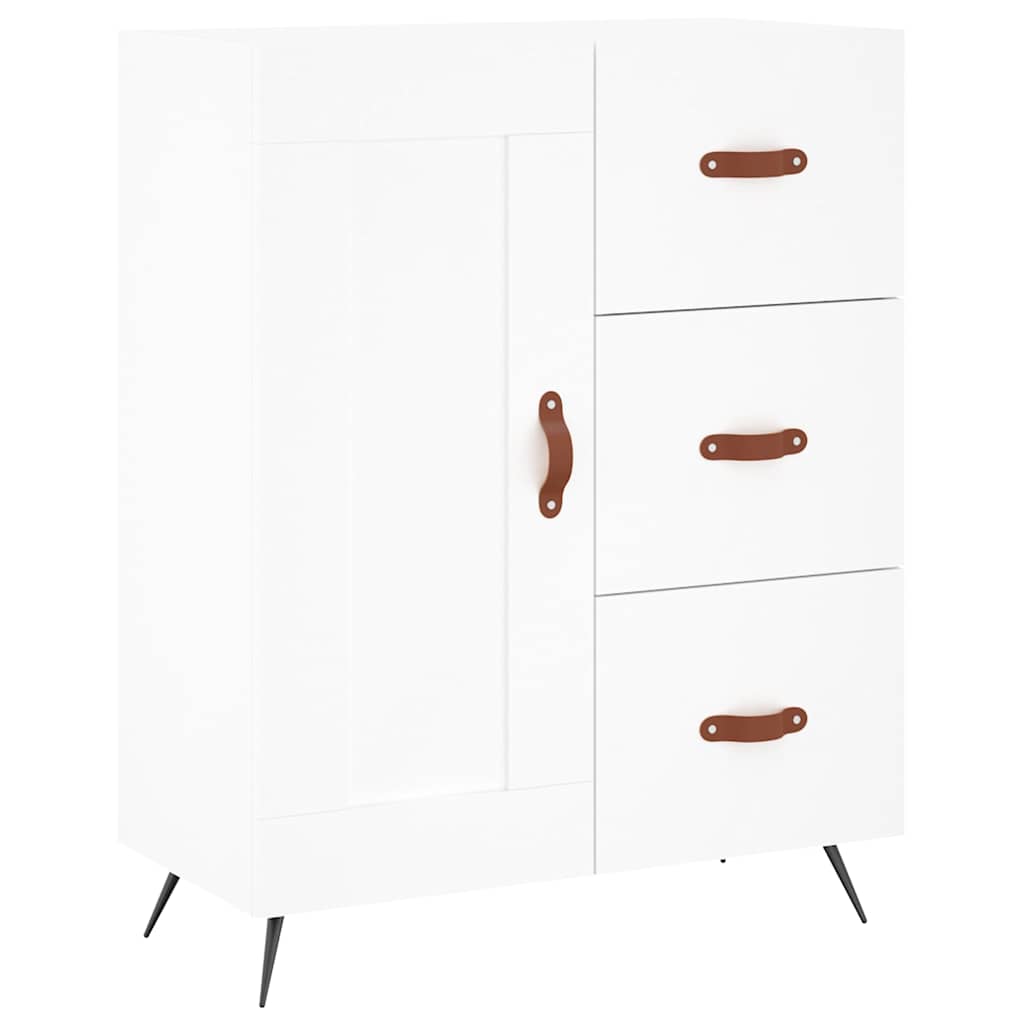 Buffet haut Blanc 69,5x34x180 cm Bois d'ingénierie - XIOS