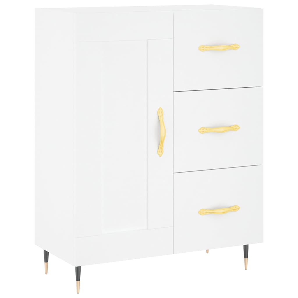 Buffet haut Blanc 69,5x34x180 cm Bois d'ingénierie - XIOS