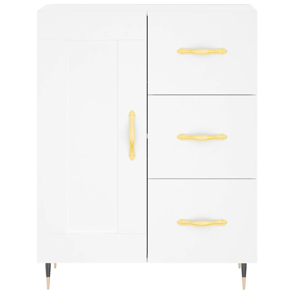 Buffet haut Blanc 69,5x34x180 cm Bois d'ingénierie - XIOS