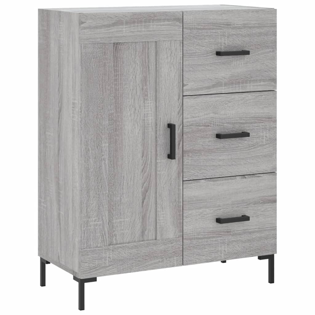 Buffet haut Sonoma gris 69,5x34x180 cm Bois d'ingénierie - XIOS