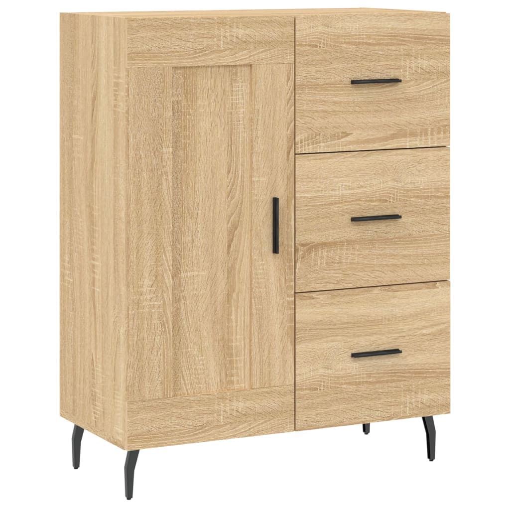 Buffet haut Chêne sonoma 69,5x34x180 cm Bois d'ingénierie - XIOS