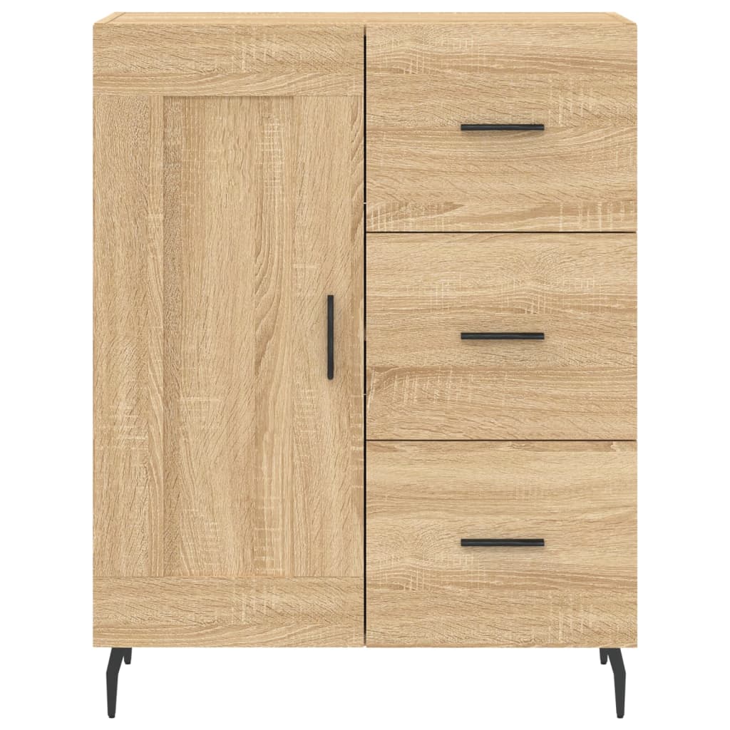 Buffet haut Chêne sonoma 69,5x34x180 cm Bois d'ingénierie - XIOS