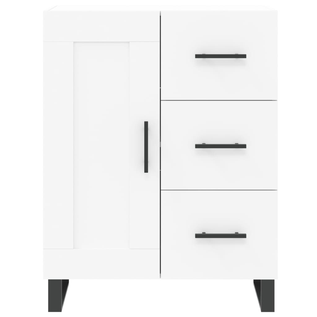 Buffet haut Blanc 69,5x34x180 cm Bois d'ingénierie