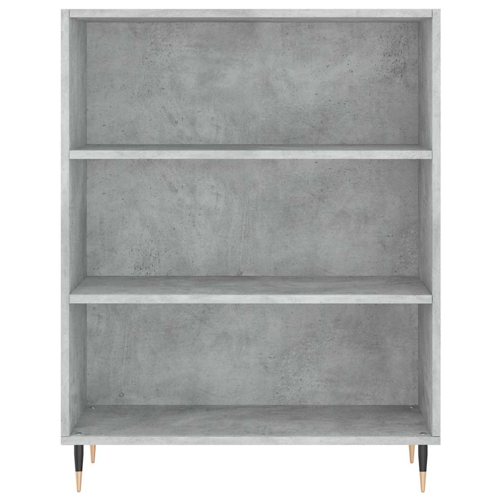 Buffet haut Gris béton 69,5x34x180 cm Bois d'ingénierie - XIOS