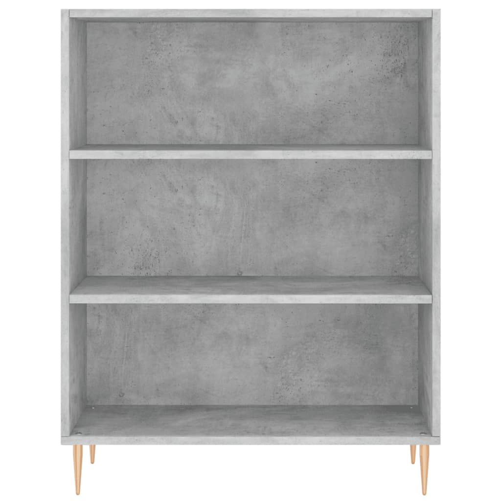 Buffet haut Gris béton 69,5x34x180 cm Bois d'ingénierie - XIOS