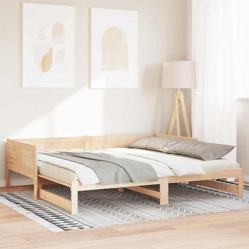 Lit Pull-out de Jour Marron 203,5 x 184 x 56,5 cm - XIOS