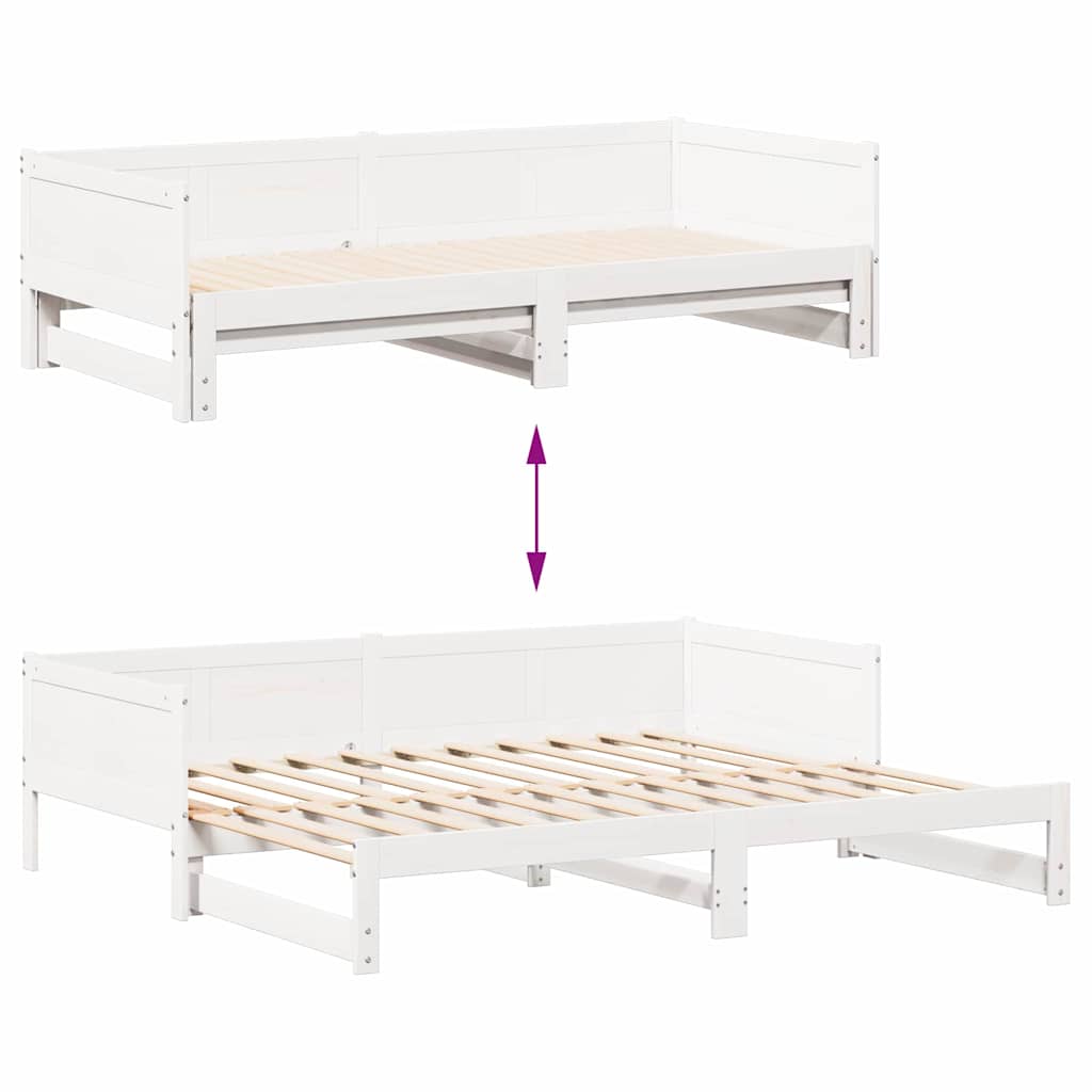 Lit Pull-out de Jour Blanc 203,5 x 184 x 56,5 cm - XIOS