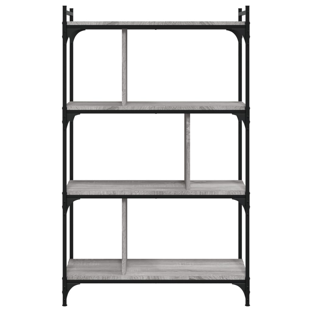 Bibliothèque à 4 niveaux sonoma gris 76x32x123 cm - XIOS