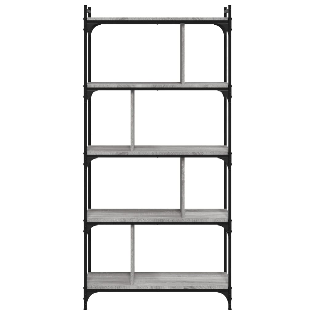 Bibliothèque 5 niveaux sonoma gris 76x32x158 cm - XIOS