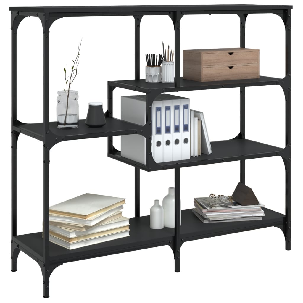 Table console noir 103x32x95 cm bois d'ingénierie - XIOS