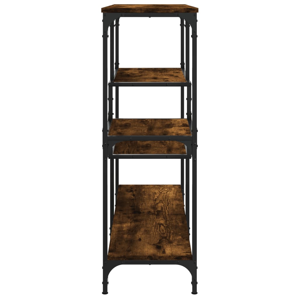 Table console chêne fumé 103x32x95 cm bois d'ingénierie - XIOS