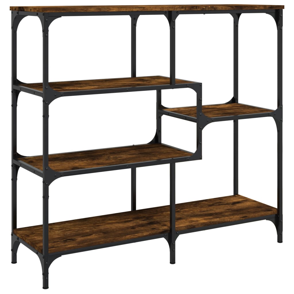 Table console chêne fumé 103x32x95 cm bois d'ingénierie - XIOS