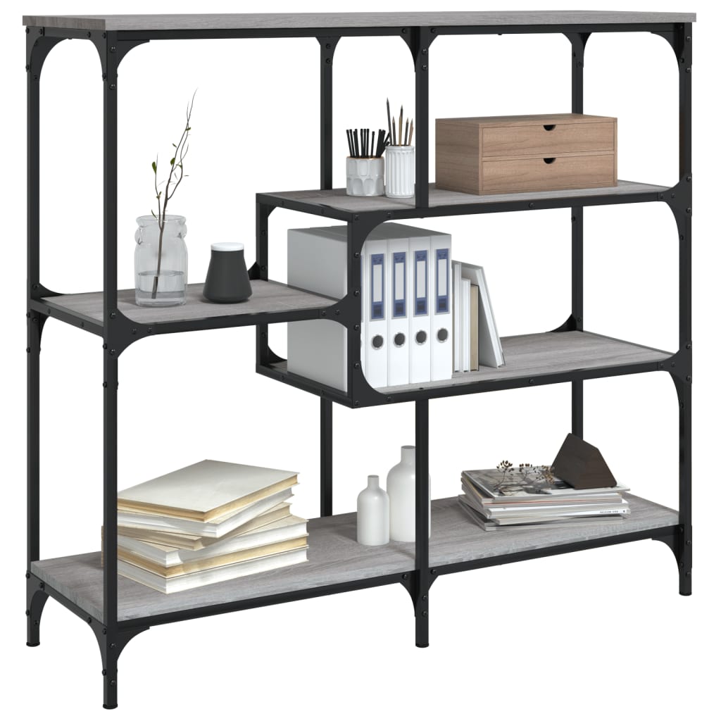 Table console sonoma gris 103x32x95 cm bois d'ingénierie - XIOS