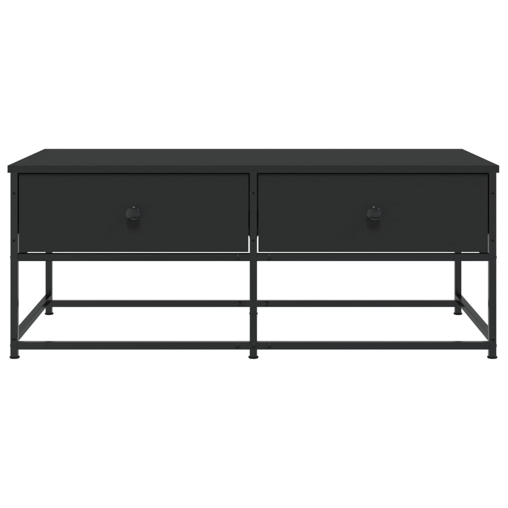 Table basse noir 100x51x40 cm bois d'ingénierie - XIOS
