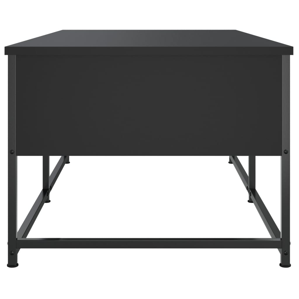 Table basse noir 100x51x40 cm bois d'ingénierie - XIOS