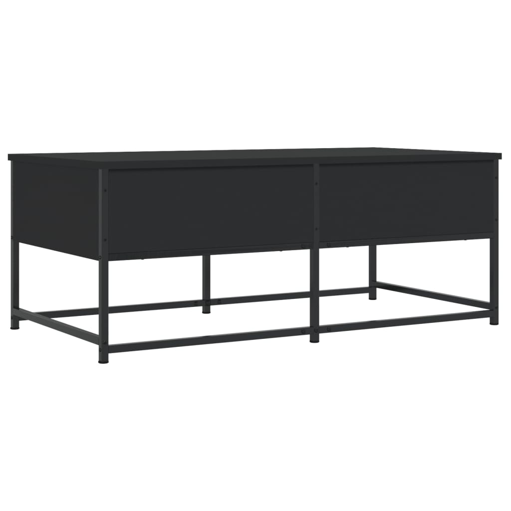 Table basse noir 100x51x40 cm bois d'ingénierie - XIOS