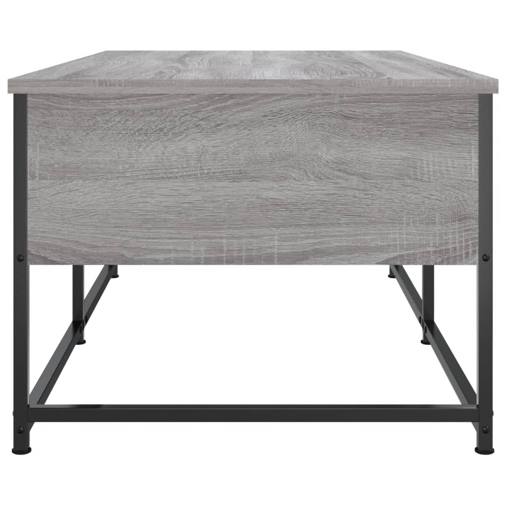 Table basse sonoma gris 100x51x40 cm bois d'ingénierie - XIOS