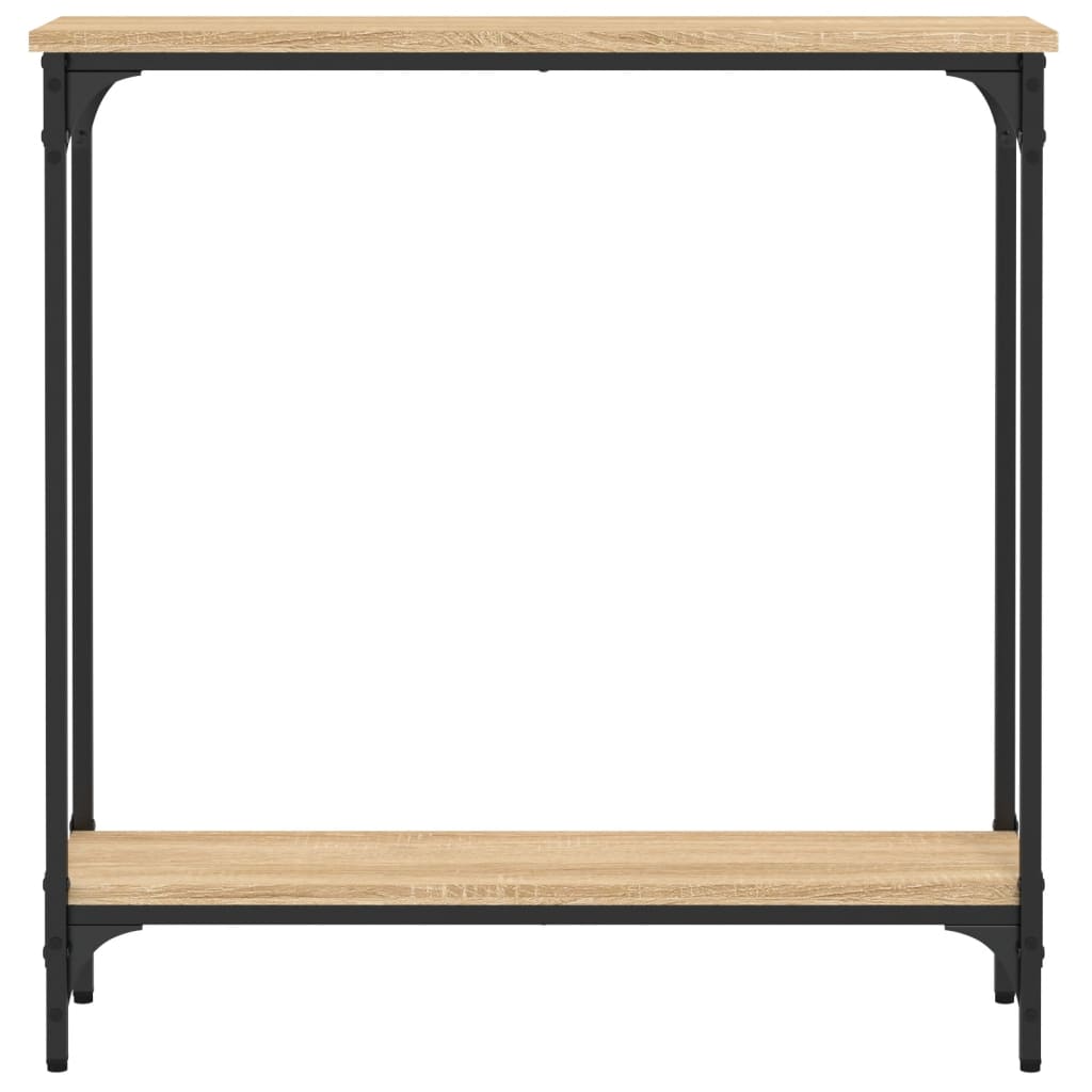 Table console chêne sonoma 75x22,5x75 cm bois d'ingénierie - XIOS