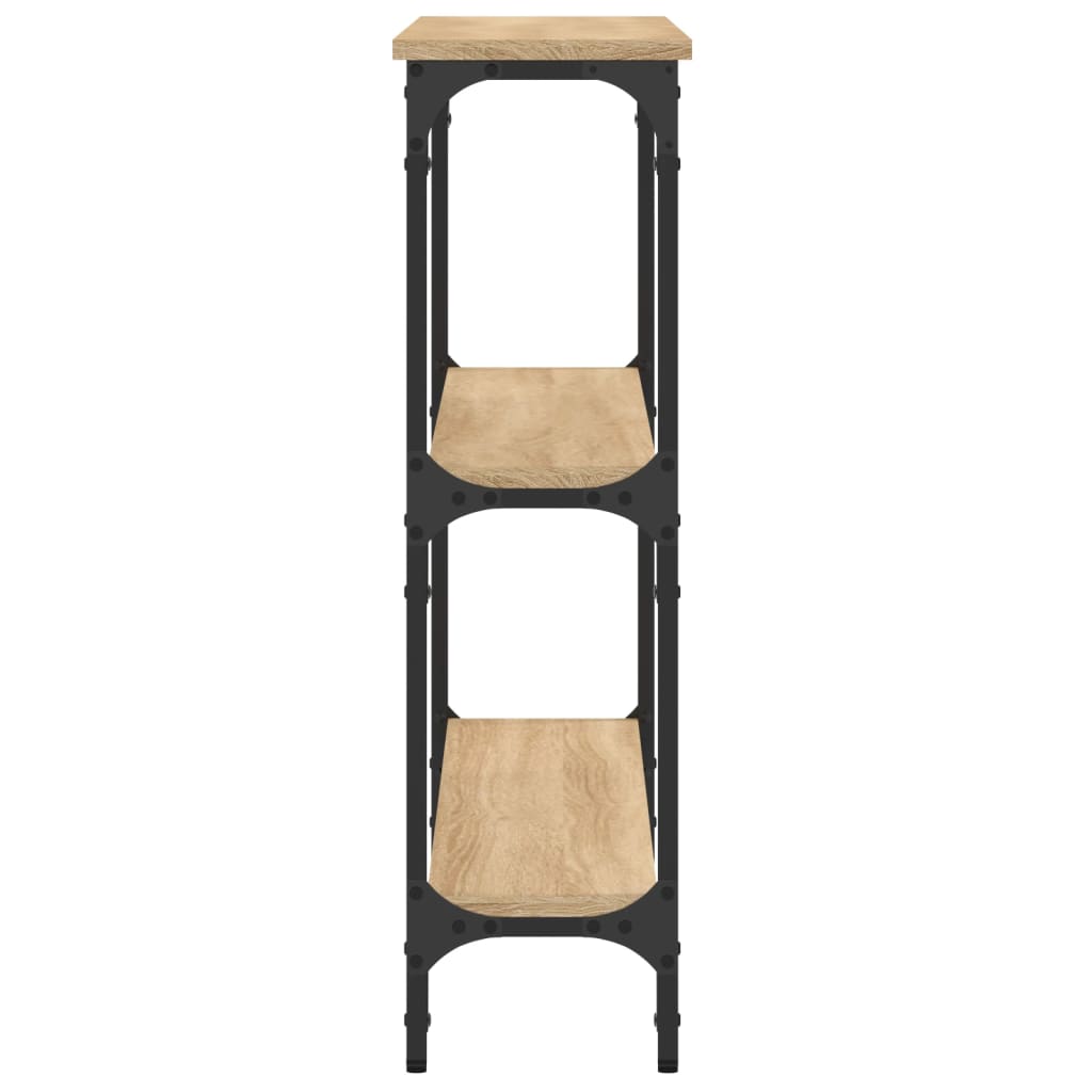 Table console chêne sonoma 100x22,5x75 cm bois d'ingénierie - XIOS