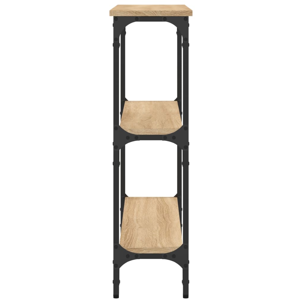 Table console chêne sonoma 75x22,5x75 cm bois d'ingénierie - XIOS