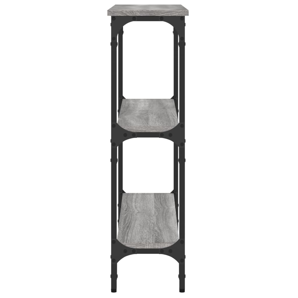 Table console sonoma gris 75x22,5x75 cm bois d'ingénierie - XIOS