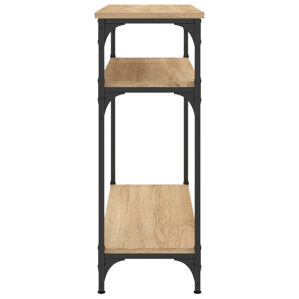 Table console chêne sonoma 75x29x75 cm bois d'ingénierie - XIOS