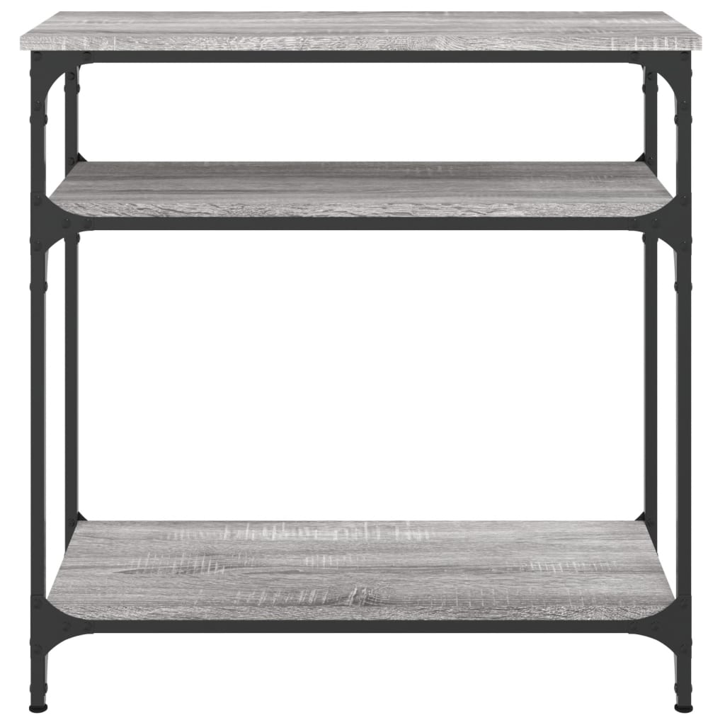 Table console sonoma gris 75x29x75 cm bois d'ingénierie - XIOS