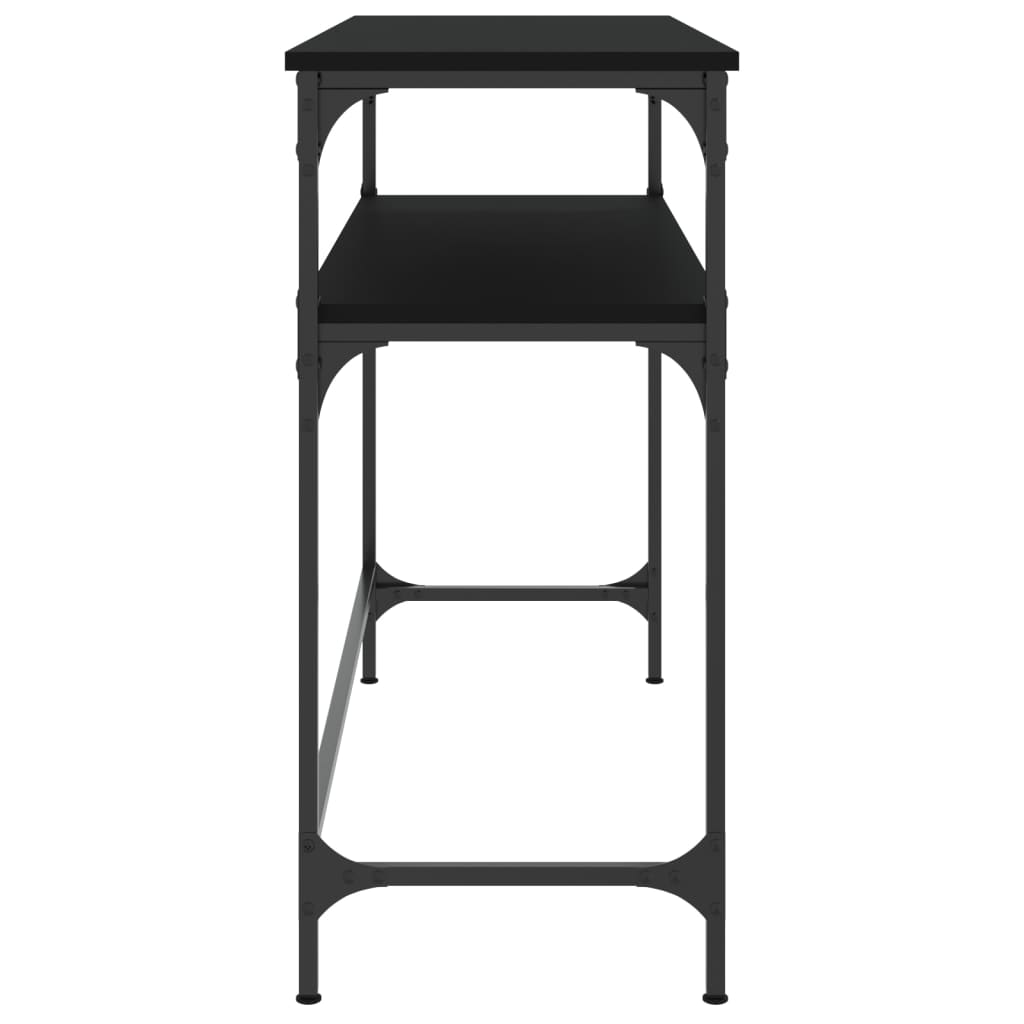 Table console noir 100x35,5x75 cm bois d'ingénierie - XIOS
