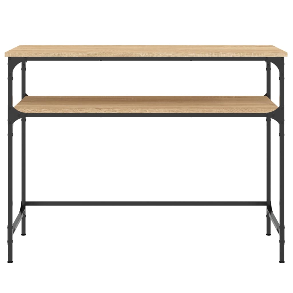 Table console chêne sonoma 100x35,5x75 cm bois d'ingénierie - XIOS
