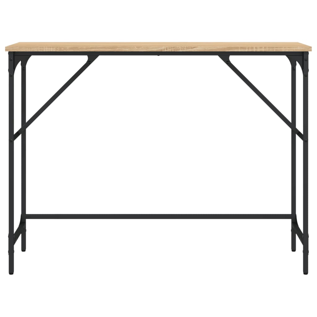 Table console chêne sonoma 100x32x75 cm bois d'ingénierie - XIOS