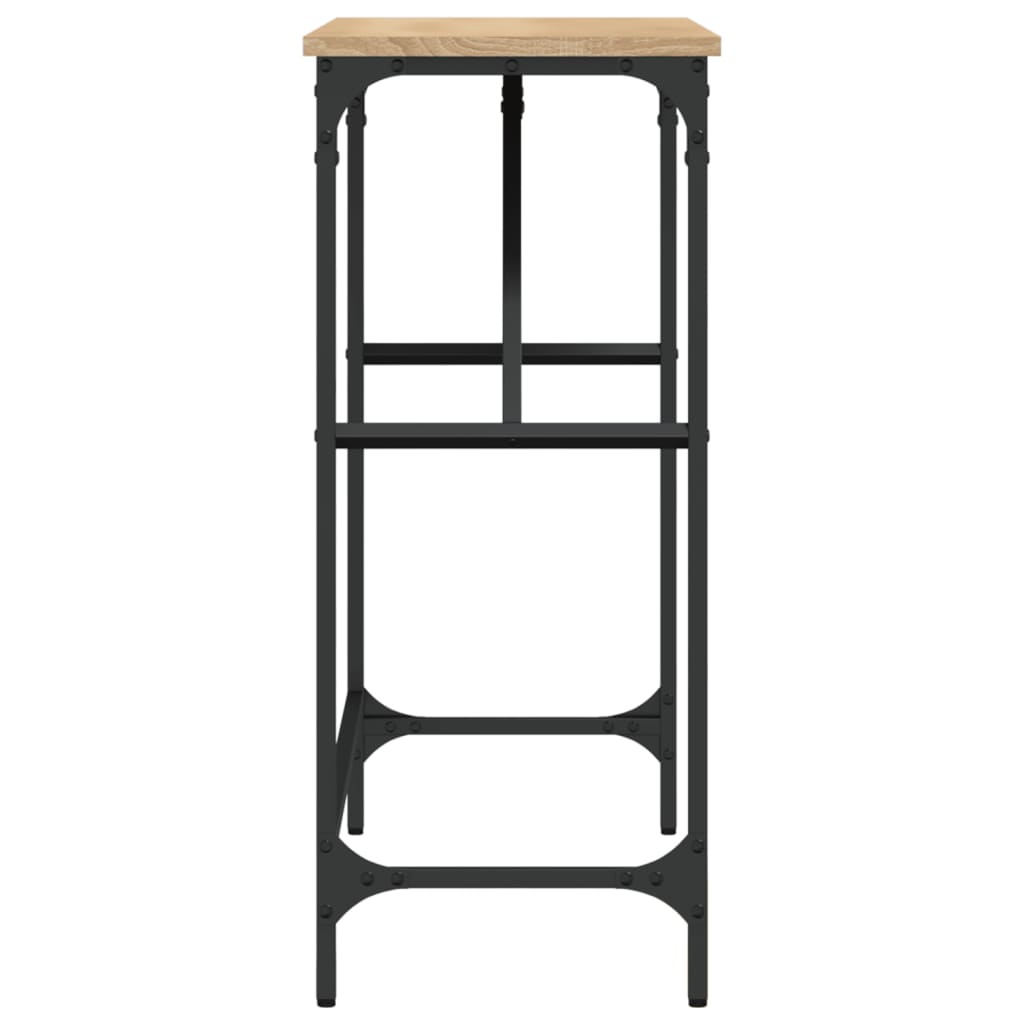 Table console chêne sonoma 100x32x75 cm bois d'ingénierie - XIOS
