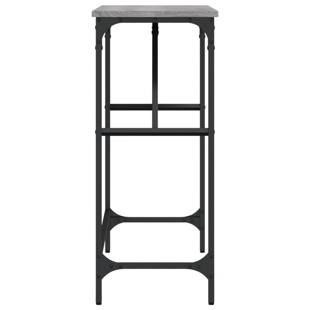 Table console sonoma gris 100x32x75 cm bois d'ingénierie - XIOS