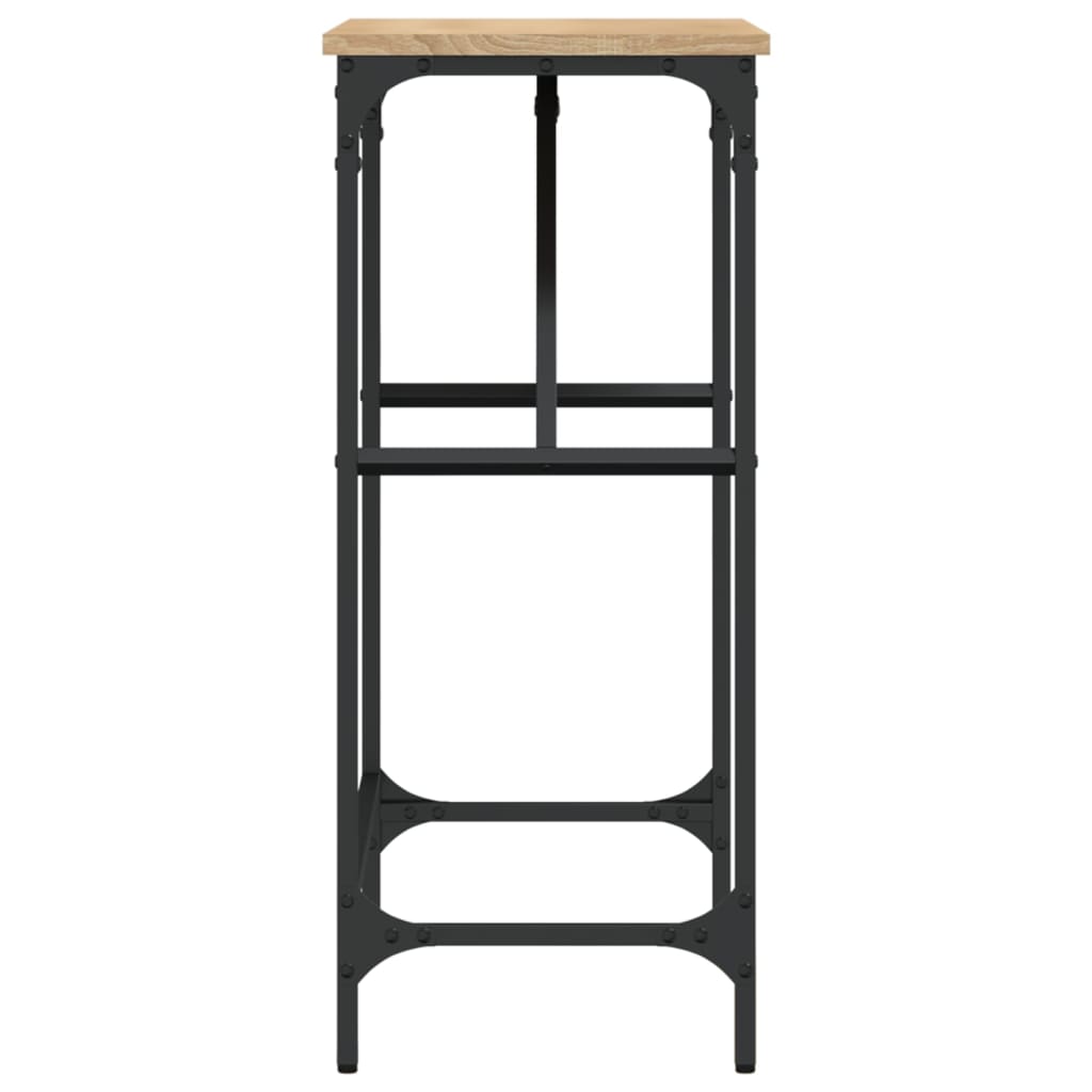 Table console chêne sonoma 75x32x75 cm bois d'ingénierie - XIOS