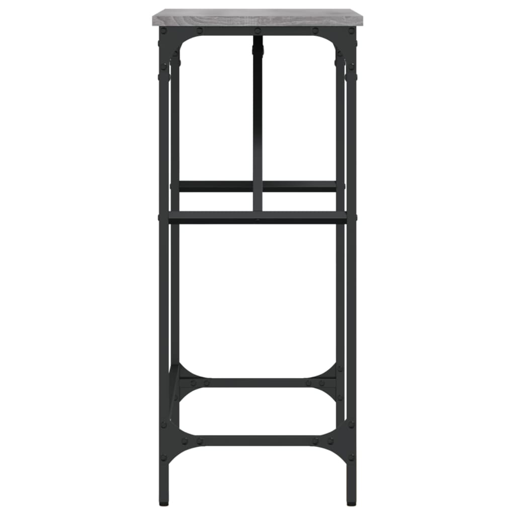 Table console sonoma gris 75x32x75 cm bois d'ingénierie - XIOS