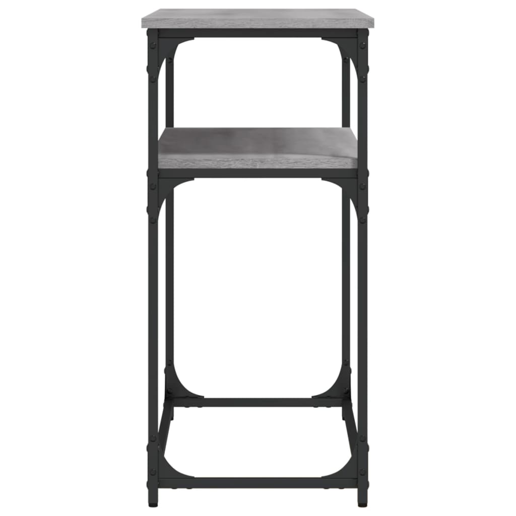 Table console sonoma gris 100x35,5x75 cm bois d'ingénierie - XIOS