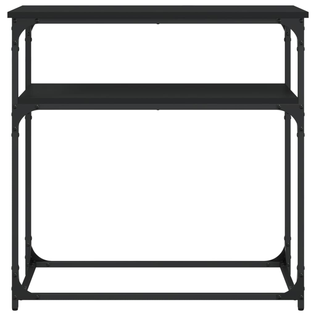 Table console noir 75x35,5x75 cm bois d'ingénierie - XIOS