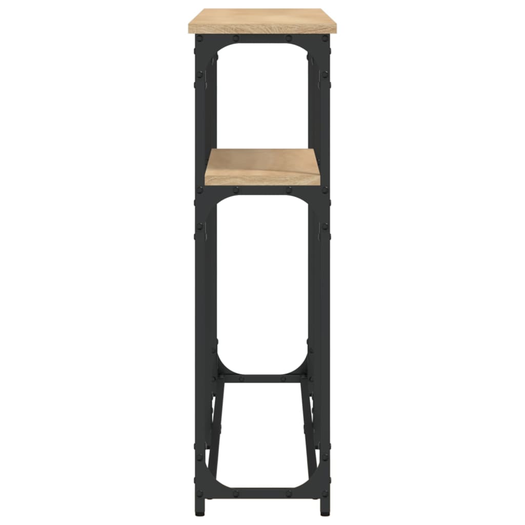 Table console chêne sonoma 145x22,5x75 cm bois d'ingénierie - XIOS