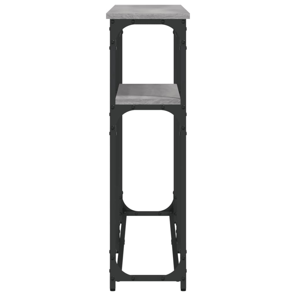 Table console sonoma gris 145x22,5x75 cm bois d'ingénierie - XIOS